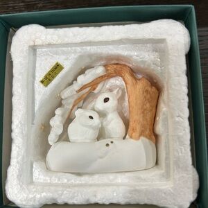 Hallmark Christmas is Sharing hand painted bone china limited edition ornament